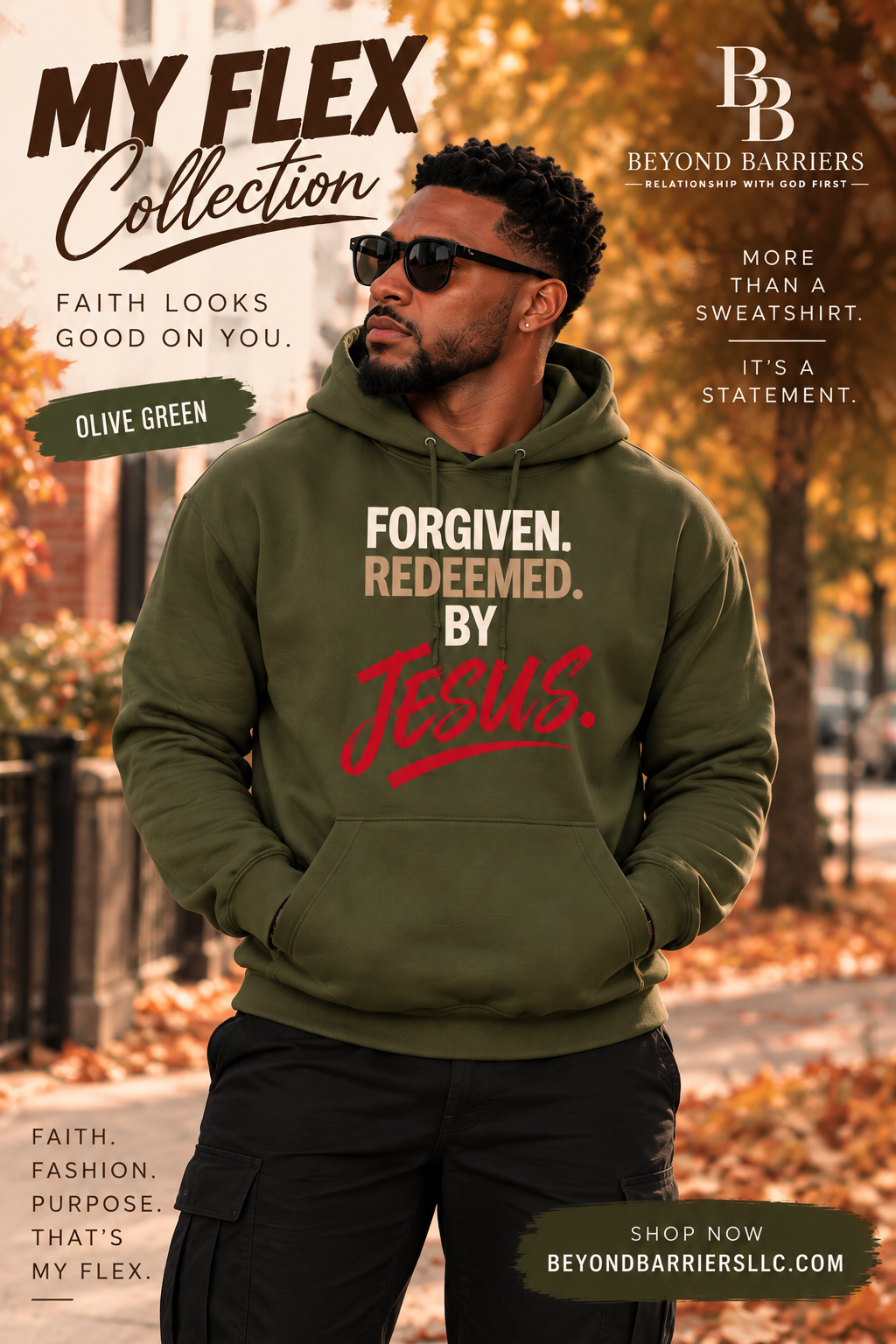 Fall Favorites | Forgiven. Redeemed. By Jesus. Hoodie