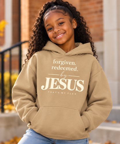 Kids & Youth Fall Favorites — Forgiven. Redeemed. By Jesus. Hoodie